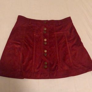 Stylish dark orange skirt from Zara